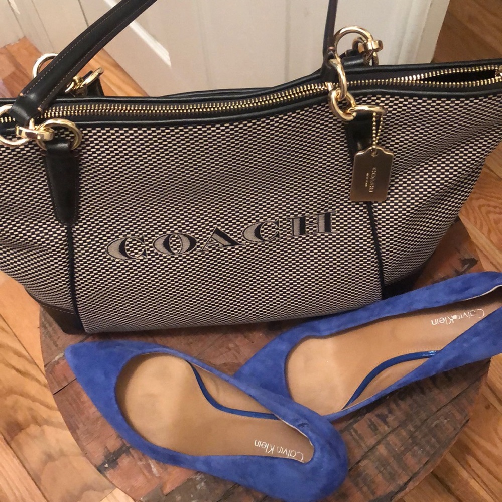 Authentic Coach Legacy Jacquard Ava Tote Purse